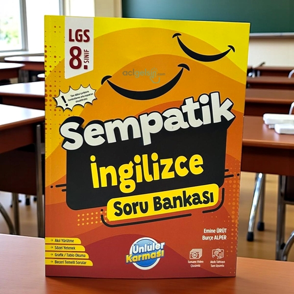 8.sınıf Sempatik İngilizce Soru Bankası Ünlüler Karması Yayınları