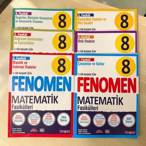 8.sınıf Matematik 6 Kitap Fasikül Fenomen Yayınları