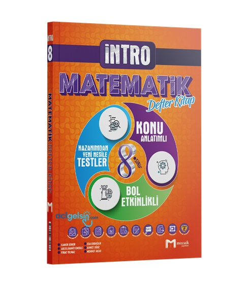 8. Sınıf Matematik İntro Konu Anlatımlı Defter Kitap Mozaik Yayınları
