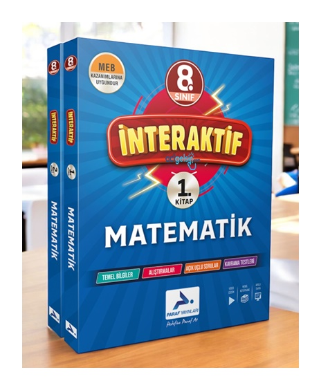 8. Sınıf İnteraktif Matematik Soru Bankası Paraf Yayınları