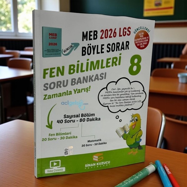 8. Sınıf Meb Böyle Sorar Fen Bilimleri Soru Bankası Sinan Kuzucu Yayınları