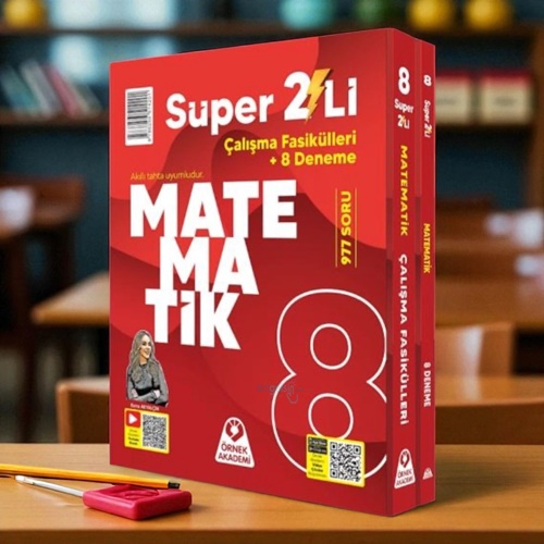 8. Sınıf Süper İkili Matematik Seti Örnek Akademi Yayınları