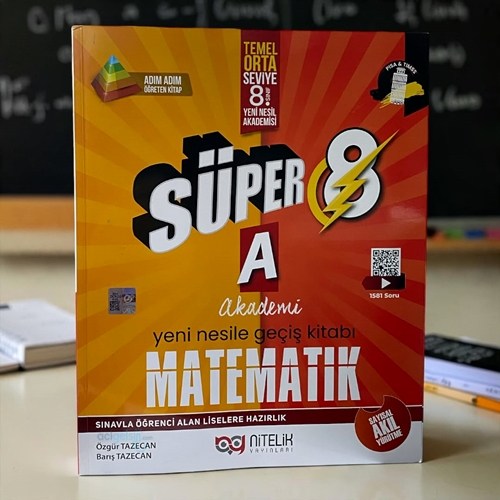 8. Sınıf Süper Matematik A Yeni Nesile Geçiş Kitabı Nitelik Yayınları