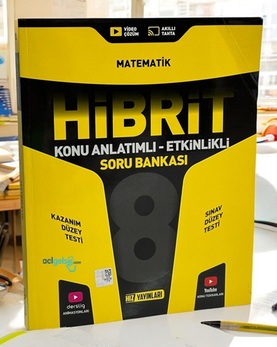 8.sınıf Hibrit Matematik Soru Bankası Hız Yayınları