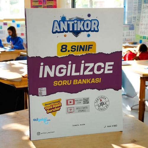 8.sınıf İngilizce Soru Bankası Antikor Yayınları