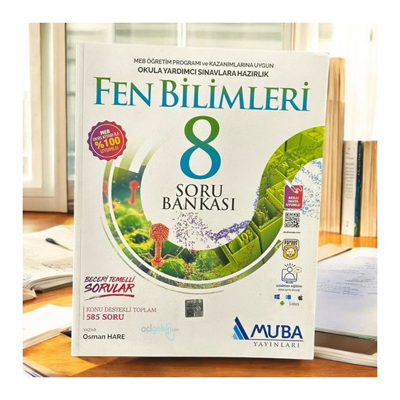 8.sınıf Fen Bilimleri Soru Bankası 810 Muba Yayınları