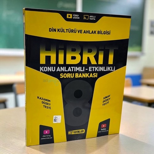 8. Sınıf Din Kültürü Ve Ahlak Bilgisi Hibrit Konu Anlatımlı Etkinlikli Soru Bankası Hız Yayınları