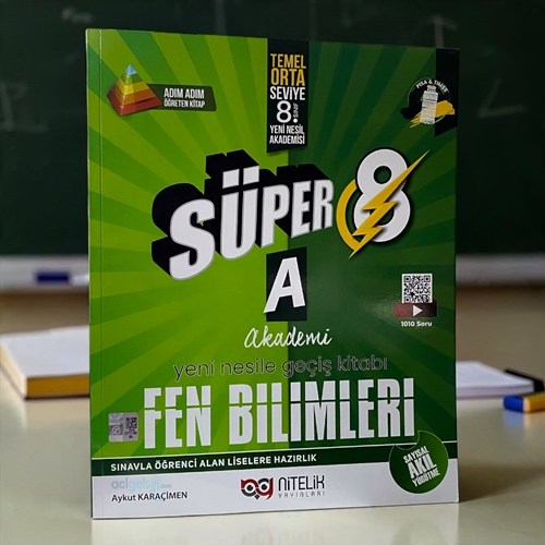 8. Sınıf Süper Fen Bilimleri A Yeni Nesile Geçiş Kitabı Nitelik Yayınları