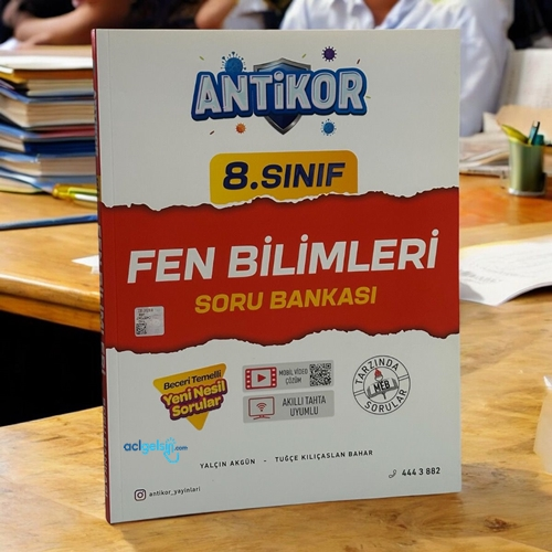 8.sınıf Fen Bilimleri Soru Bankası Antikor Yayınları