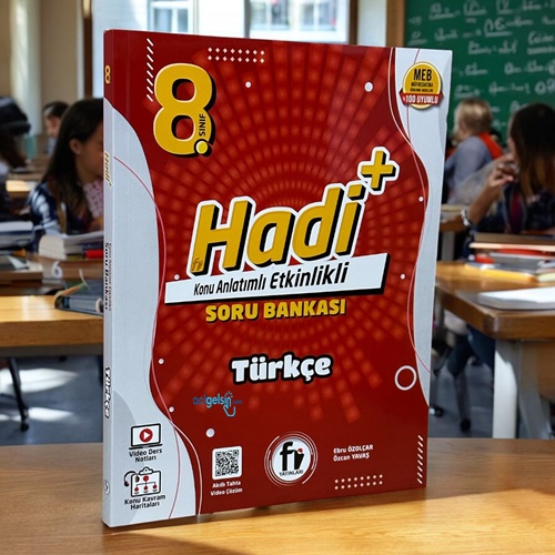 8.sınıf Hadi+ Türkçe Konu Anlatımlı Soru Bankası Fi Yayınları