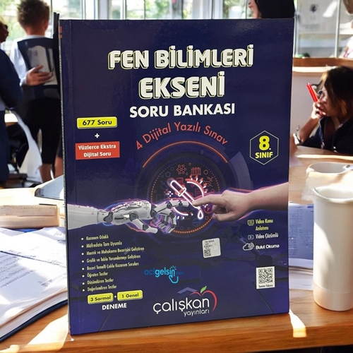8.sınıf Fen Bilimleri Ekseni Soru Bankası Çalışkan Yayınları