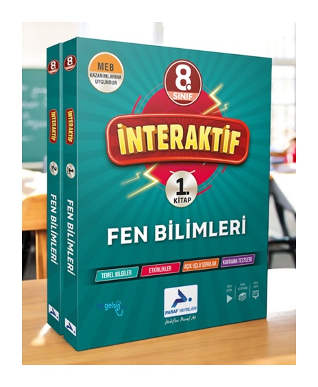 8. Sınıf İnteraktif Fen Bilimleri Soru Bankası Paraf Yayınları