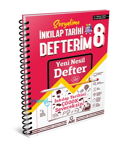 8. Sınıf Sosyalimo İnkılap Tarihi Akıllı Defteri Arı Yayınları