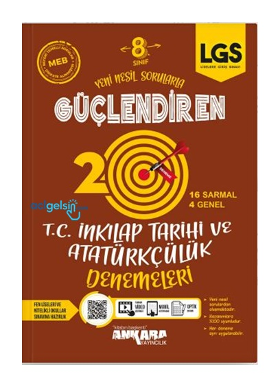 8. Sınıf Lgs T.c. İnkılap Tarihi Ve Atatürkçülük Denemeler Ankara Yayınları