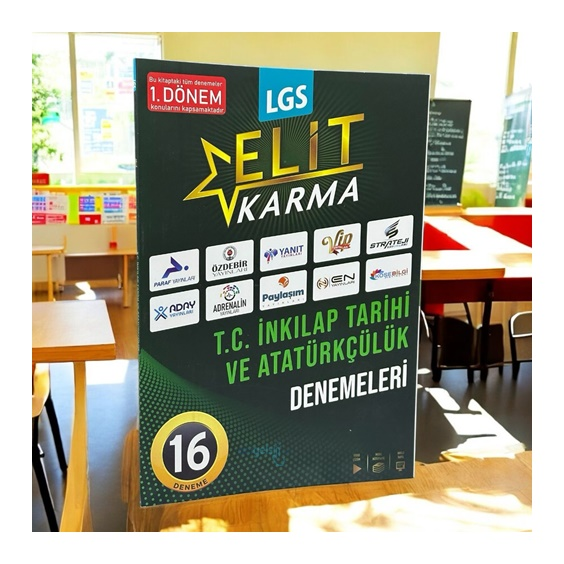8.sınıf Elit Karma İnkılap 16 Lı 1.dönem Deneme Paraf Yayınları