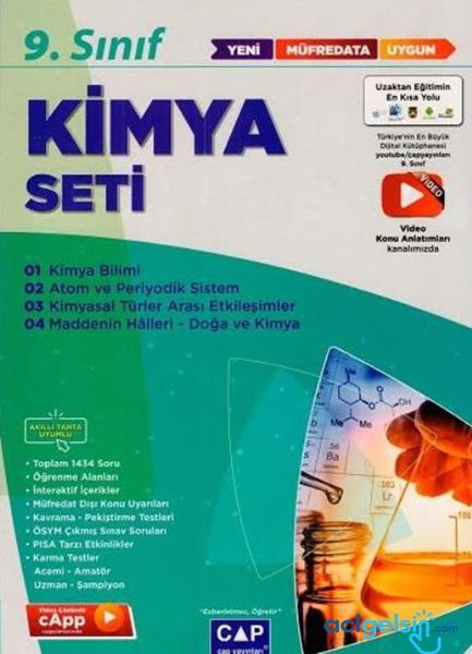 9.sınıf Set Anadolu Kimya Çap Yayınları