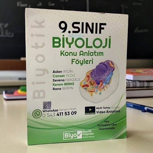 9. Sınıf Biyoloji Konu Anlatım Föyleri Biyotik Yayınları