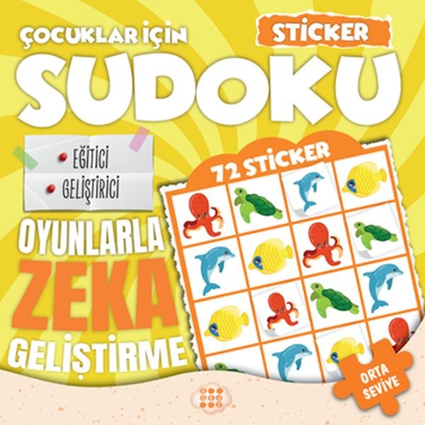 Çocuklar için Sudoku - Sticker Hediyeli Orta Seviye 2