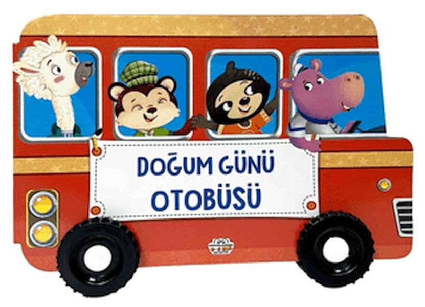 Doğum Günü Otobüsü Tekerlekli Kitaplar