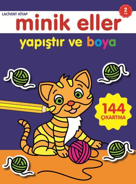 Minik Eller Yapıştır Ve Boya - Lacivert Kitap