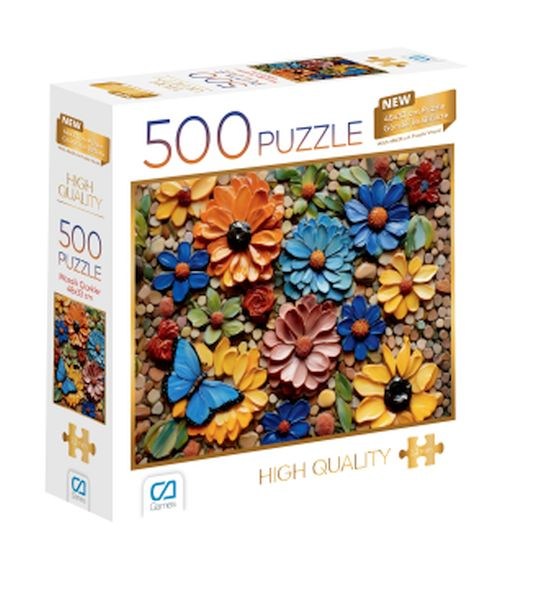 Mozaik Çiçekler Puzzle 500