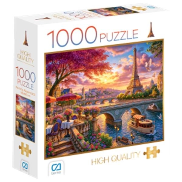Paris'Te Akşamüstü Puzzle 1000