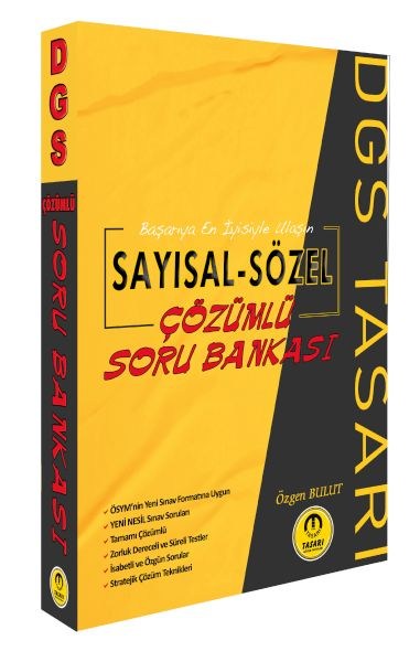 Tasarı DGS Sayısal Sözel Yetenek Soru Bankası Çözümlü