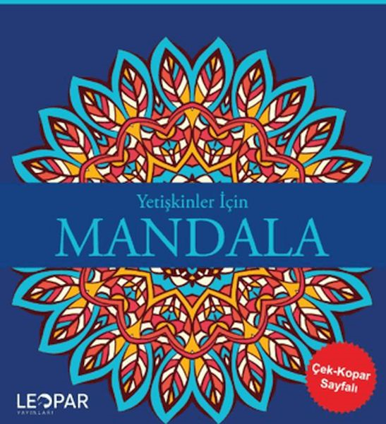 Yetişkinler İçin Mandala - Lacivert