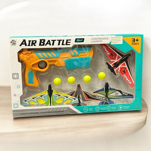 Air Battle 3 İn 1 Uçak Ve Top Atan Silah Seti