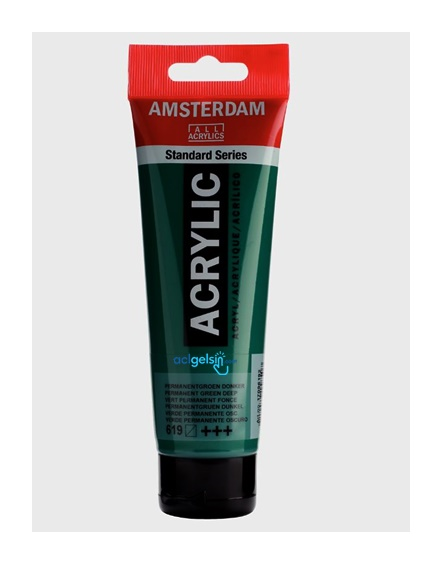 Amsterdam Akrilik Boya 120 Ml Permanent Green Deep 618