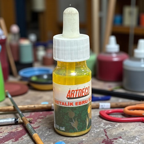 Artdeco Hazır Ebru Boyası 30ml 21 Metalik Altın