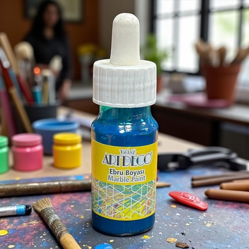 Artdeco Hazır Ebru Boyası 30ml 30 Turkuvaz-turquoise