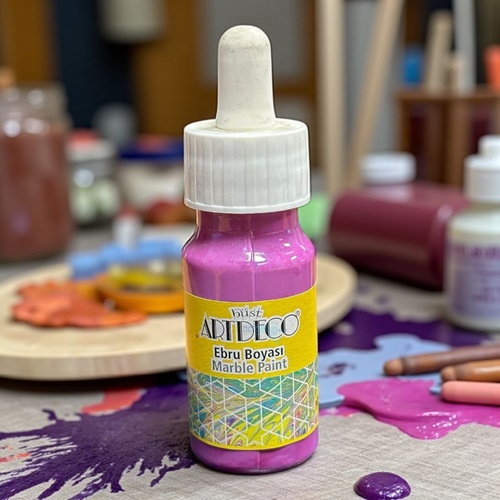 Artdeco Hazır Ebru Boyası 30ml 74 Açık Pembe Liğht Pink