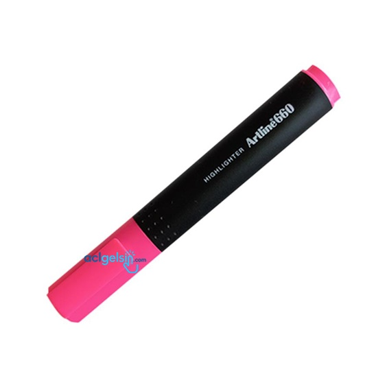 Artline 660 Fosforlu Kalem Kesik Uç 0.4 Mm Pembe