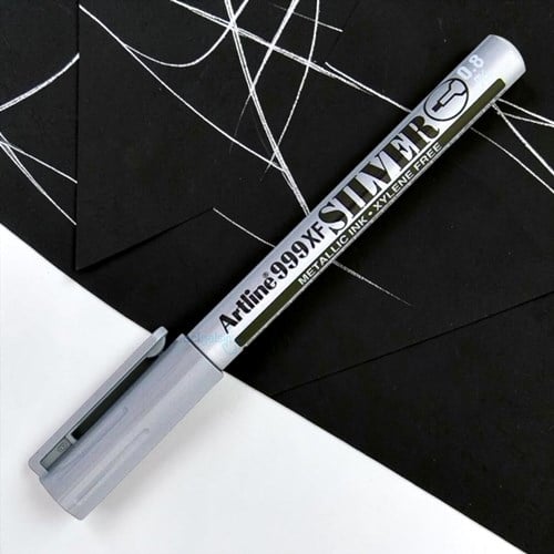 Artline Caligraphy Kalemi Gümüş 999 Xf 0.8 Mm