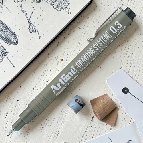 Artline Drawing System Teknik Çizim Kalemi 0.3 Siyah