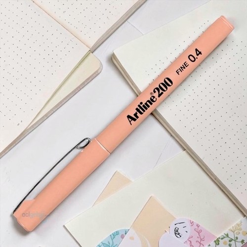 Artline Fine Yazı Kalemi 0.4mm Keçe Uçlu Kayısı