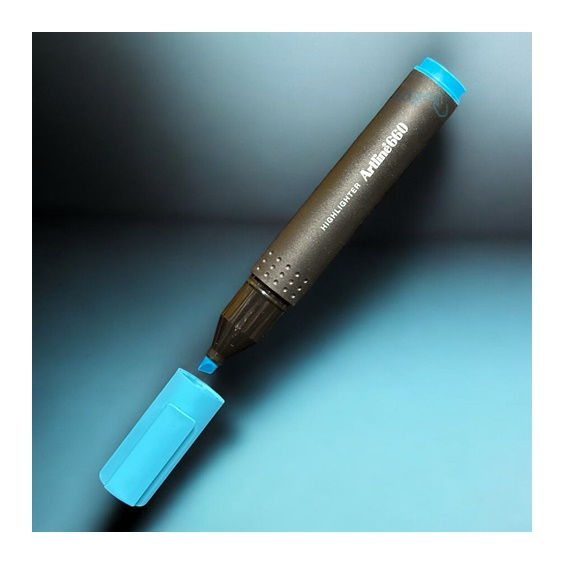 Artline Fosforlu Kalem Kesik Uç 1.0-4mm Pastel Mavi