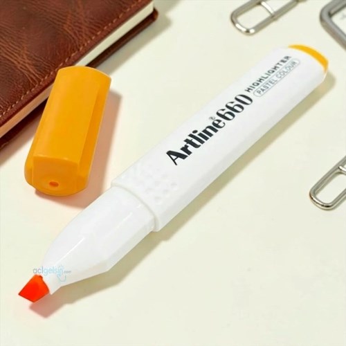 Artline Fosforlu Kalem Kesik Uç 1.0-4mm Pastel Turuncu