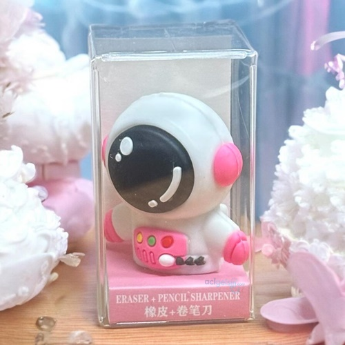 Astronot Figürlü 3d Silikon Kalemtraş Renkli