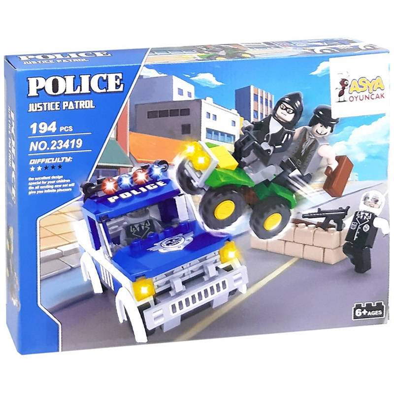 Asya - Bricks 194 Parca Polis Seti Lego