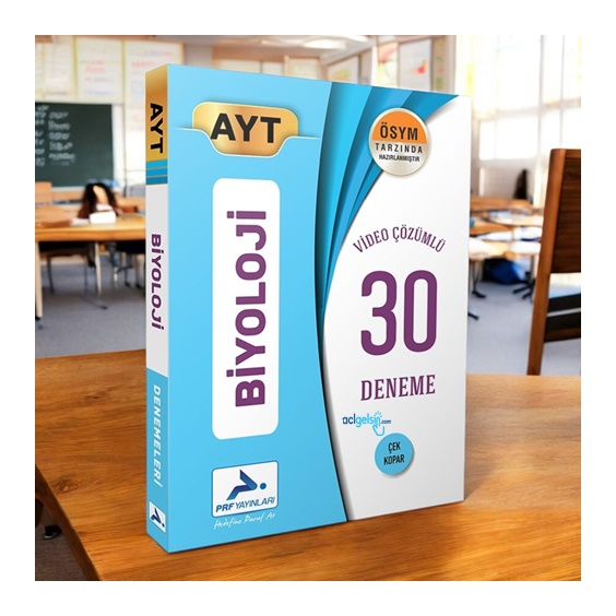 Ayt Biyoloji 30'lu Deneme Video Çözümlü Paraf Yayınları