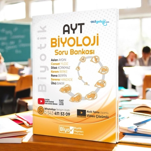 Ayt Biyoloji Soru Bankası Video Çözümlü Biyotik Yayınları