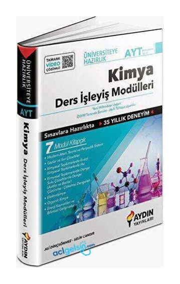 Ayt Kimya Ders İşleyiş Modülleri 7 Set Aydın Yayınları