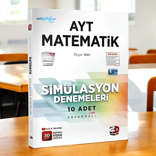 Ayt Matematik 10 Lu Simülasyon Denemeleri Tamamı Video Çözümlü 3d Yayınları