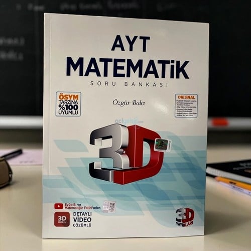 Ayt Matematik Tamamı Video Çözümlü Soru Bankası 3d Yayınları