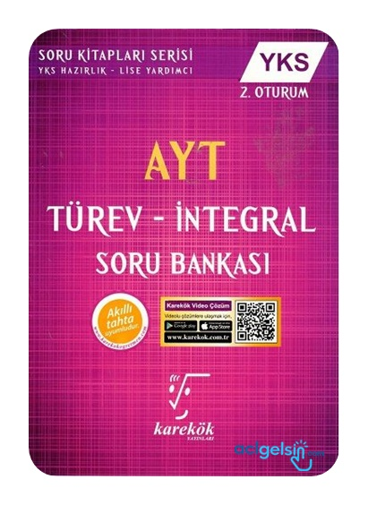 Ayt Türev İntegral Soru Bankası Karekök Yayınları