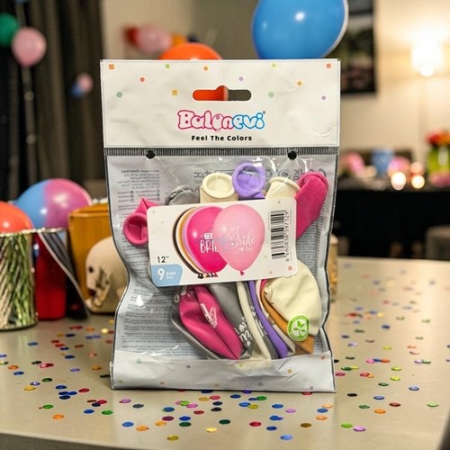 Balonevi Bride To Be Baskılı Pastel Balon 9'lu 12 İnç