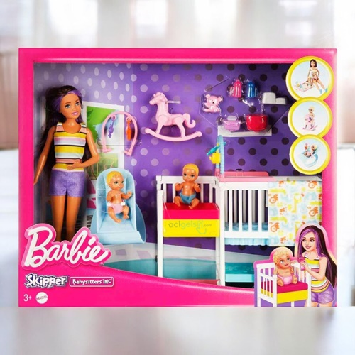 Barbie Bebek Bakıcısı Skipper Uyku Eğitiminde Oyun Seti