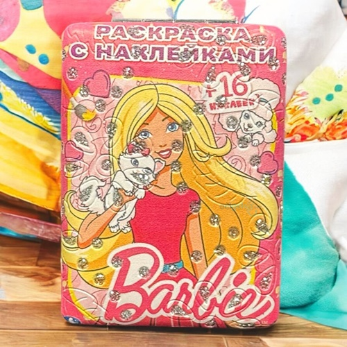 Barbie Dikdörtgen Taşlı Cep Ayna